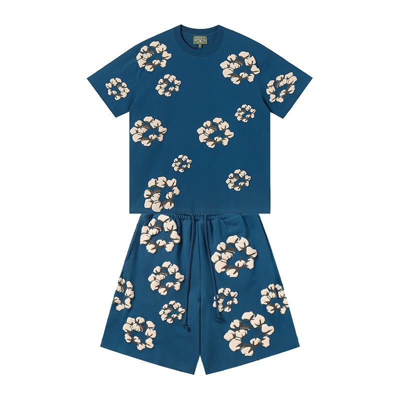 Denim Tears T-shirt & Shorts 2 Piece Set