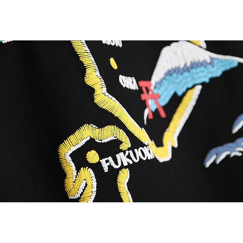 Bathing Ape T-Shirt Summer Golden Printing Men's and Women's plus Size Loose Short Sleeve