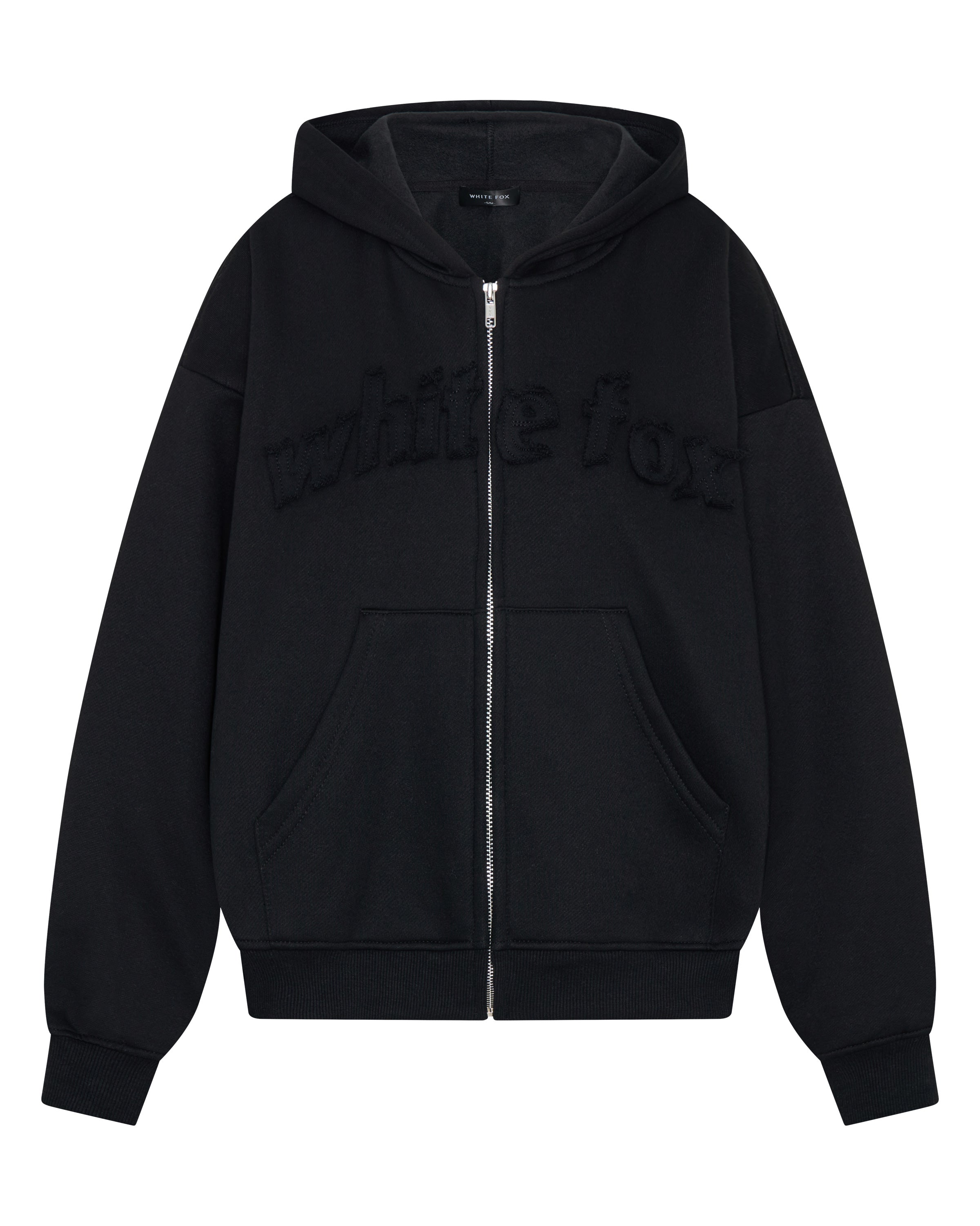 From The Archives Lexi Boxy Zip Front Hoodie Black